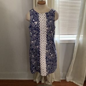 Lily Pulitzer Size 12 Navy and White